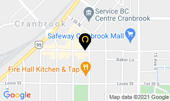 United Way East Kootenay in Cranbrook map
