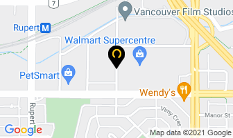 Up Sign in Vancouver map
