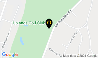 Uplands Golf Club in Victoria map