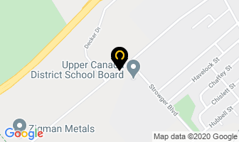 Upper Canada District School Board Head Office in Brockville map