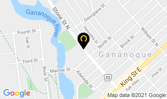 Upper Canada District School Board Linklater Public School in Gananoque map