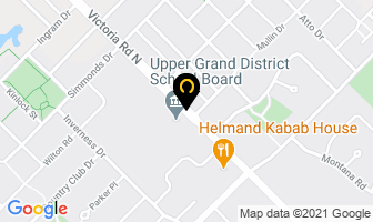 Upper Grand District School Board Ontario Youth Apprenticeship Program in Guelph map
