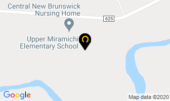 Upper Miramichi Elementary School in New Maryland map