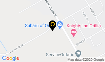 Uptown Service Centre in Orillia map