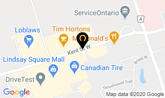 Uptown Variety Store in Lindsay map