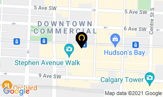Us Steel in Calgary map