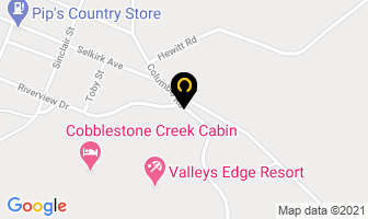 Valley's Edge Resort in East Kootenay B map