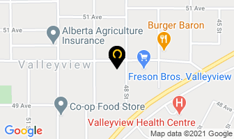 Valleyview Municipal Library in Valleyview map
