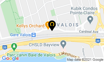Valois Dentaire in Pointe-Claire map