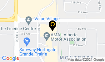 Value Village in Grande Prairie map