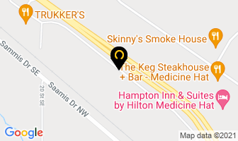 Van Kappel International Inc in Redcliff map
