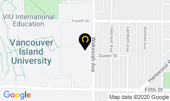 Vancouver Island University in Nanaimo map