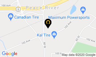 Vandeck Plumbing Ltd in Peace River map