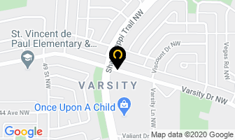 Varsity Automotive Service in Calgary map