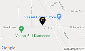 Vassar Community Centre in Division No. 19, Unorganized map
