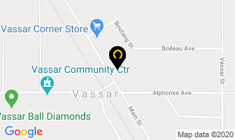 Vassar Corner Store in Division No. 19, Unorganized map