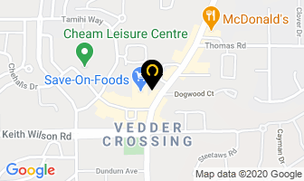 Vedder Motors in Chilliwack map