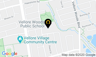 Vellore Woods Public School in Vaughan map