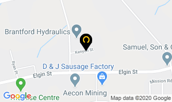 Venture Refractories Inc in Brantford map