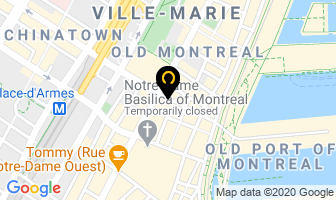 Veritas Caf&eacute; in Montreal map