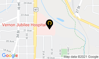 Vernon Jubilee Hospital in Vernon map