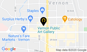 Vernon Public Art Gallery in Vernon map