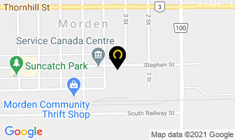 Vern's Carpets Inc in Morden map