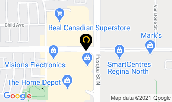 Vern's Pizza in Regina map