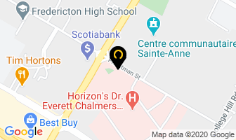 Veterans Health Unit in Fredericton map