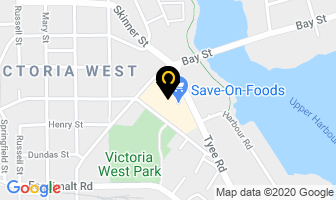 Vic West Dentistry in Victoria map