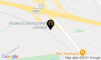Vicano Construction Limited in Brantford map