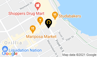 Vicky's Nail Salon in Orillia map