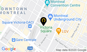 Victor & Gold in Montreal map