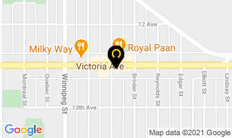 Victoria Laundry in Regina map