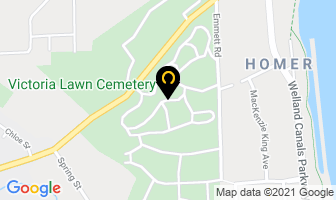Victoria Lawn Cemetery in St. Catharines map
