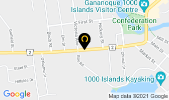 Victoria Rose Inn in Gananoque map