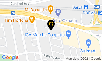 Victoria Towers in Dorval map
