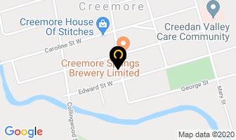 Victorian Values in Creemore map
