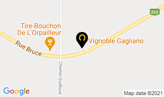 Vignoble Gagliano in Dunham map