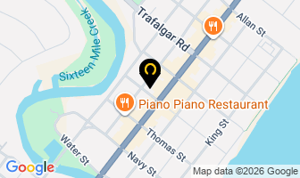 V.i.l. Landscaping in Oakville map