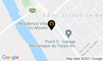 Villa Du Moulin Inc in Saint-Joseph-de-Beauce map