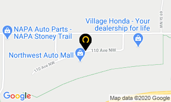 Village Honda in Calgary map