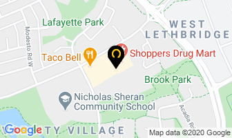 Village Liquor in Lethbridge map