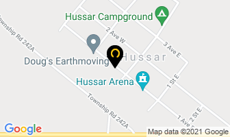 Village Of Hussar in Georgetown map