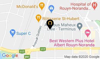 Vincent D'am&eacute;rique in Rouyn-Noranda map