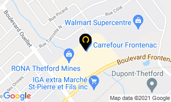 Virage in Thetford Mines map