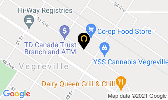 Vision Credit Union Ltd in Vegreville map