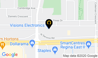 Visions Electronics in Regina map