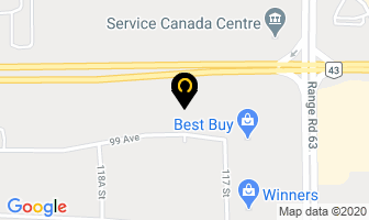 Visions Electronics in Grande Prairie map