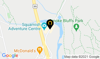 Visitor Information in Squamish map